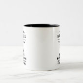 Bernese Mountain Hund Adoption Glück Zweifarbige Tasse (Mittel)