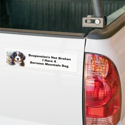 Bernese Mountain Hund AI Welppy Autoaufkleber (Auf Lkw)
