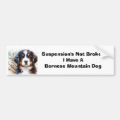 Bernese Mountain Hund AI Welppy Autoaufkleber (Vorne)