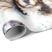 Bernese Mountain Hund AI Welppy Geschenkpapier (Rolleneckpunkt)
