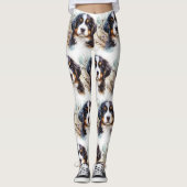 Bernese Mountain Hund AI Welppy Leggings (Vorderseite)