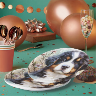 Bernese Mountain Hund AI Welppy Pappteller