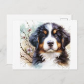 Bernese Mountain Hund AI Welppy Postkarte (Vorne/Hinten)