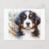 Bernese Mountain Hund AI Welppy Postkarte (Vorderseite)