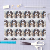 Bernese Mountain Hund AI Welppy Seidenpapier (Handwerk)