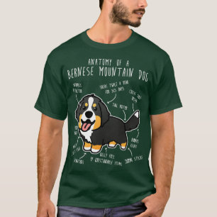 Bernese Mountain Hund Anatomie T-Shirt