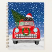 Bernese Mountain Hund Autofahren Auto im Schnee We Planer (Vorderseite)