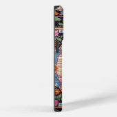 Bernese Mountain Hund Blumenkolorierte Grenze Case-Mate iPhone Hülle (Rückseite / Rechts)