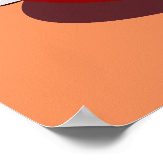 Bernese Mountain Hund Eating Fondue Poster (Ecke)