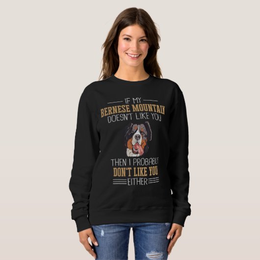 Bernese Mountain Hund Farm Hund Sweatshirt (Vorne ganz)