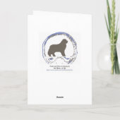 Bernese Mountain Hund Grußkarte Karte (Rückseite)