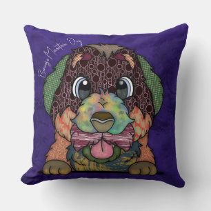 Bernese Mountain Hund handgemalt Throw Kissen