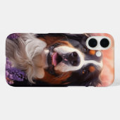 Bernese Mountain Hund in Lavendel Case-Mate iPhone Hülle (Rückseite (Horizontal))