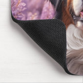 Bernese Mountain Hund in Lavendel Mousepad (Ecke)
