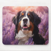 Bernese Mountain Hund in Lavendel Mousepad (Vorne)