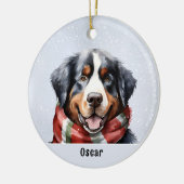 Bernese Mountain Hund Keramik Ornament (Links)