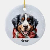 Bernese Mountain Hund Keramik Ornament (Hinten)