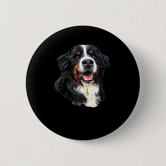 Bernese Mountain Hund Kutness! Klassischer T - Shi Button (Vorderseite)