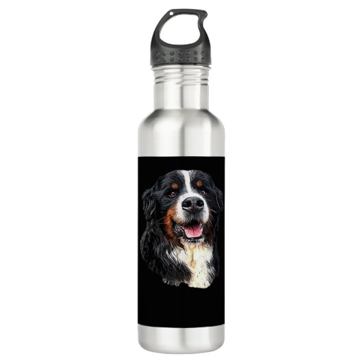 Bernese Mountain Hund Kutness! Klassischer T - Shi Edelstahlflasche (Vorderseite)
