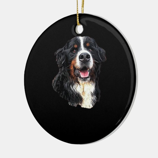 Bernese Mountain Hund Kutness! Klassischer T - Shi Keramik Ornament (Links)