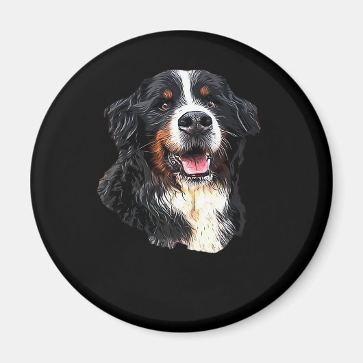 Bernese Mountain Hund Kutness! Klassischer T - Shi Magnet (Vorne)