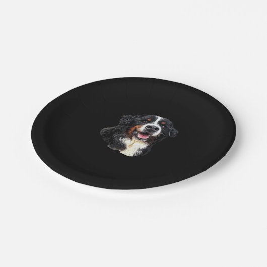 Bernese Mountain Hund Kutness! Klassischer T - Shi Pappteller (Schrägansicht)