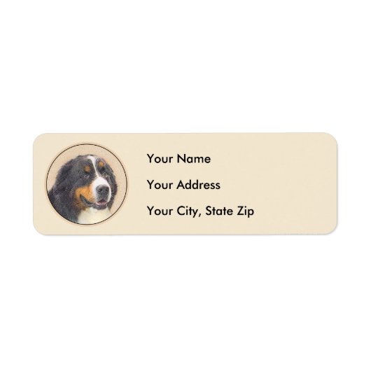 Bernese Mountain Hund Malerei - Original Hunde Kun (Vorne)