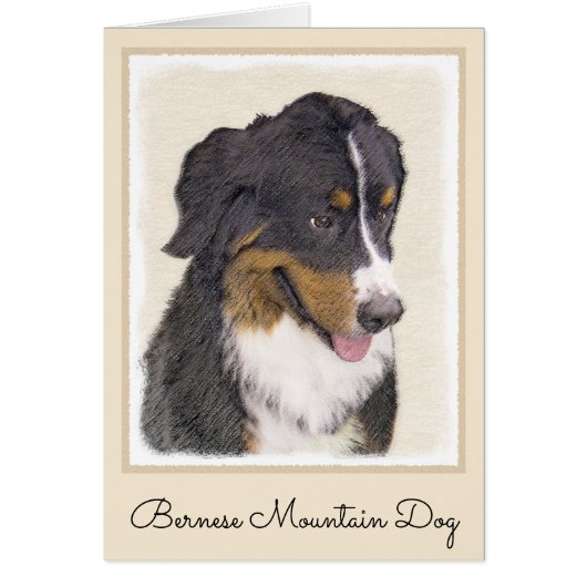 Bernese Mountain Hund Malerei - Original Hunde Kun (Vorne)
