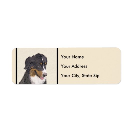 Bernese Mountain Hund Malerei - Original Hunde Kun (Vorne)