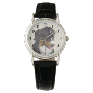 Bernese Mountain Hund Malerei - Original Hunde Kun Armbanduhr