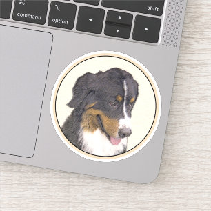 Bernese Mountain Hund Malerei - Original Hunde Kun Aufkleber