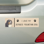 Bernese Mountain Hund Malerei - Original Hunde Kun Autoaufkleber (Auf Auto)