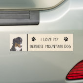 Bernese Mountain Hund Malerei - Original Hunde Kun Autoaufkleber (Auf Auto)