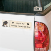 Bernese Mountain Hund Malerei - Original Hunde Kun Autoaufkleber (Auf Lkw)