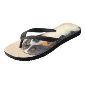Bernese Mountain Hund Malerei - Original Hunde Kun Badesandalen (Schrägansicht)