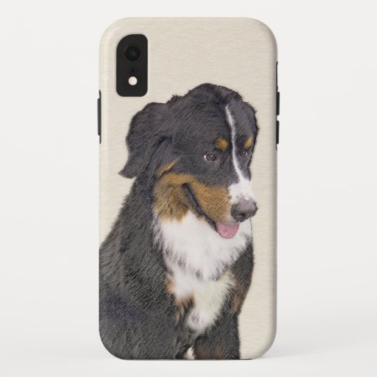 Bernese Mountain Hund Malerei - Original Hunde Kun Case-Mate iPhone Hülle (Rückseite)