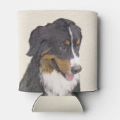 Bernese Mountain Hund Malerei - Original Hunde Kun Dosenkühler (Rückseite)
