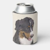 Bernese Mountain Hund Malerei - Original Hunde Kun Dosenkühler (Kanne Rückseite)