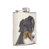 Bernese Mountain Hund Malerei - Original Hunde Kun Flachmann (Rechts)
