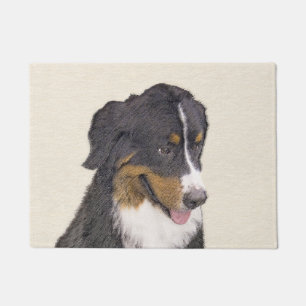 Bernese Mountain Hund Malerei - Original Hunde Kun Fußmatte