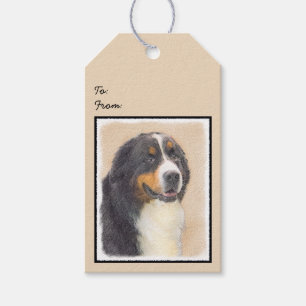 Bernese Mountain Hund Malerei - Original Hunde Kun Geschenkanhänger