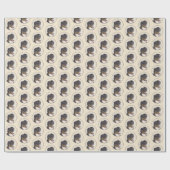 Bernese Mountain Hund Malerei - Original Hunde Kun Geschenkpapier (Flach)