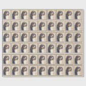 Bernese Mountain Hund Malerei - Original Hunde Kun Geschenkpapier (Flach)