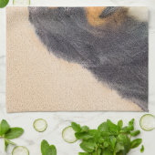 Bernese Mountain Hund Malerei - Original Hunde Kun Geschirrtuch (Gefaltet)