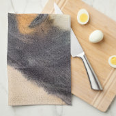 Bernese Mountain Hund Malerei - Original Hunde Kun Geschirrtuch (Viertel Falte)