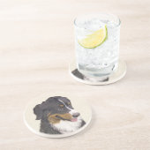 Bernese Mountain Hund Malerei - Original Hunde Kun Getränkeuntersetzer (Seite)