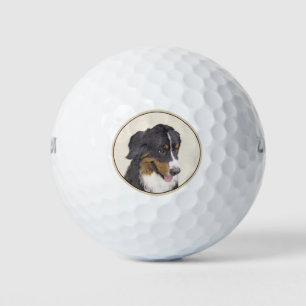 Bernese Mountain Hund Malerei - Original Hunde Kun Golfball