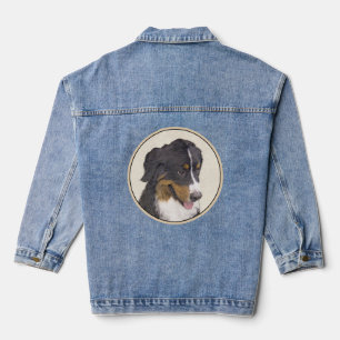 Bernese Mountain Hund Malerei - Original Hunde Kun Jeansjacke