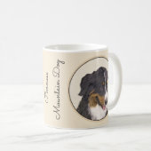 Bernese Mountain Hund Malerei - Original Hunde Kun Kaffeetasse (VorderseiteRechts)