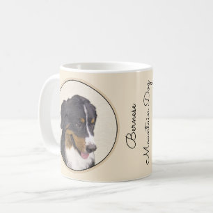 Bernese Mountain Hund Malerei - Original Hunde Kun Kaffeetasse